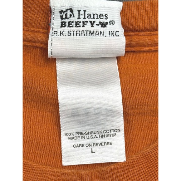 Harley Davidson Territorial Yuma AZ T Shirt Large Made USA Orange 2010 - Picture 6 of 8